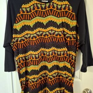 LuLaRoe Multicolor Geometric Top